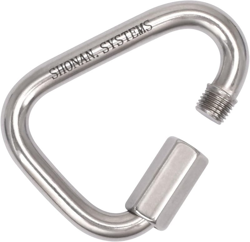 Shonan.Systems SHONAN Delta Quick Link, Large Stainless Steel 3.5 Inch Triangle Quick Links Heavy Duty Triangle Carabiners Marine Grade, 1 Pack, 2300 Lbs Capacity - Image 5